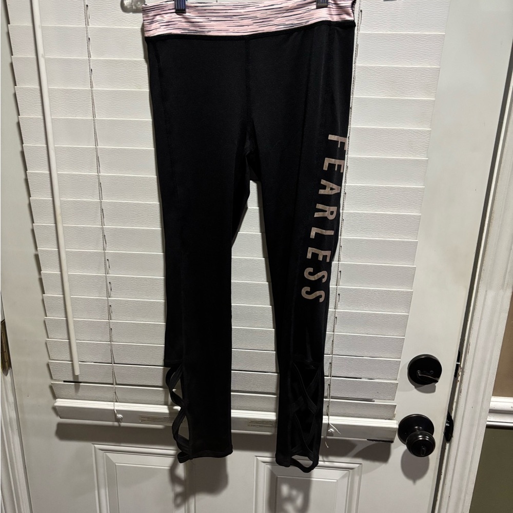 Ideology Black Fearless Kids Leggings
